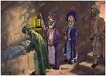 Mark 15 - Burial of Jesus - Scene 04 - Laid in the tomb (Dark version)