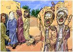 Matthew 09 - Jesus heals by faith - Scene 06 - 2 blind men
