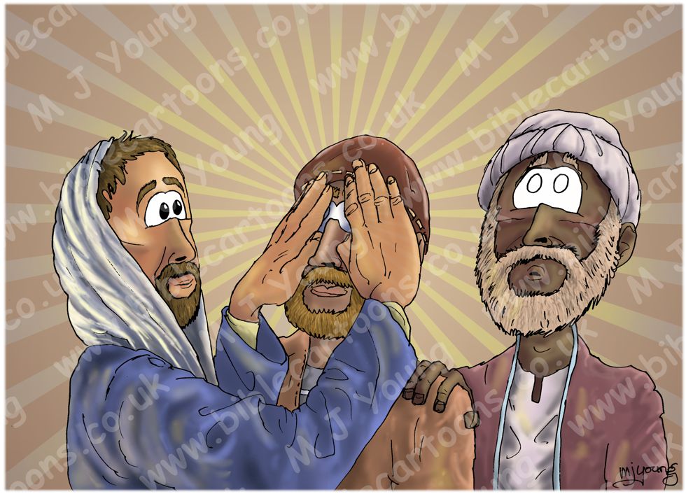 jesus heals the blind man clipart - photo #31