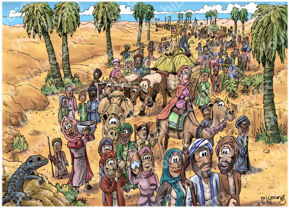 bible cartoon travel back in time