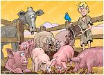 Luke 15 - Parable of the prodigal son - Scene 03 - With the pigs