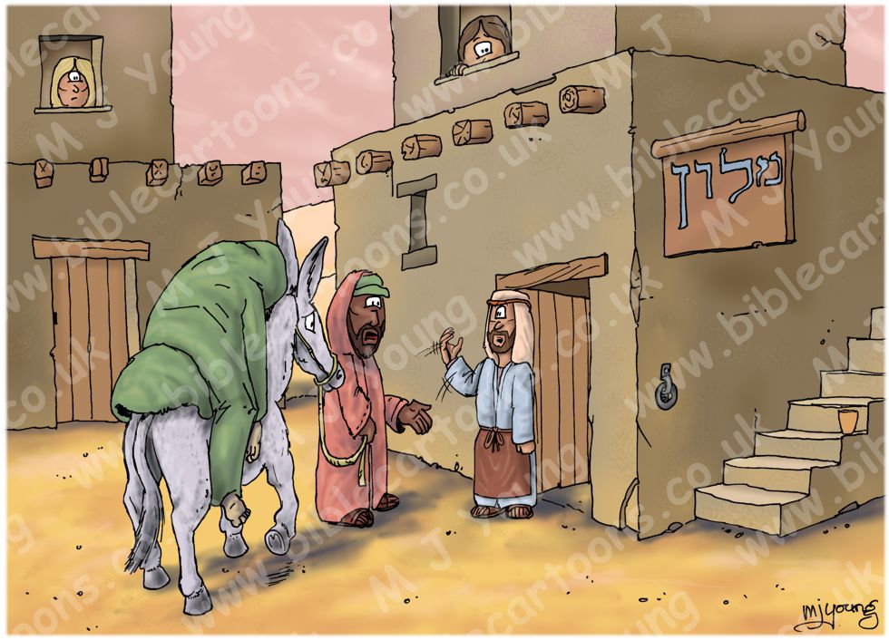 Luke 10 - Parable of the good Samaritan SET02 - Scene 04 - Arrival at inn |  Bible Cartoons