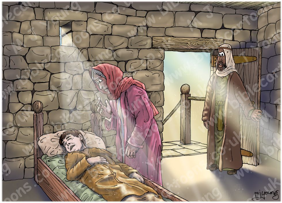 2 Kings 04 - Shunammite’s son resurrected - Scene 06 - Son dies