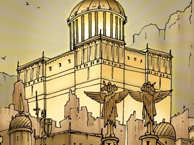 Revelation 21 - New Jerusalem - Scene 06 - City & gates (Gold sky) - PARTIAL 02