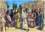 Luke 19 - Zacchaeus the tax collector - Scene 01 - Jesus enters Jericho 980x706px col